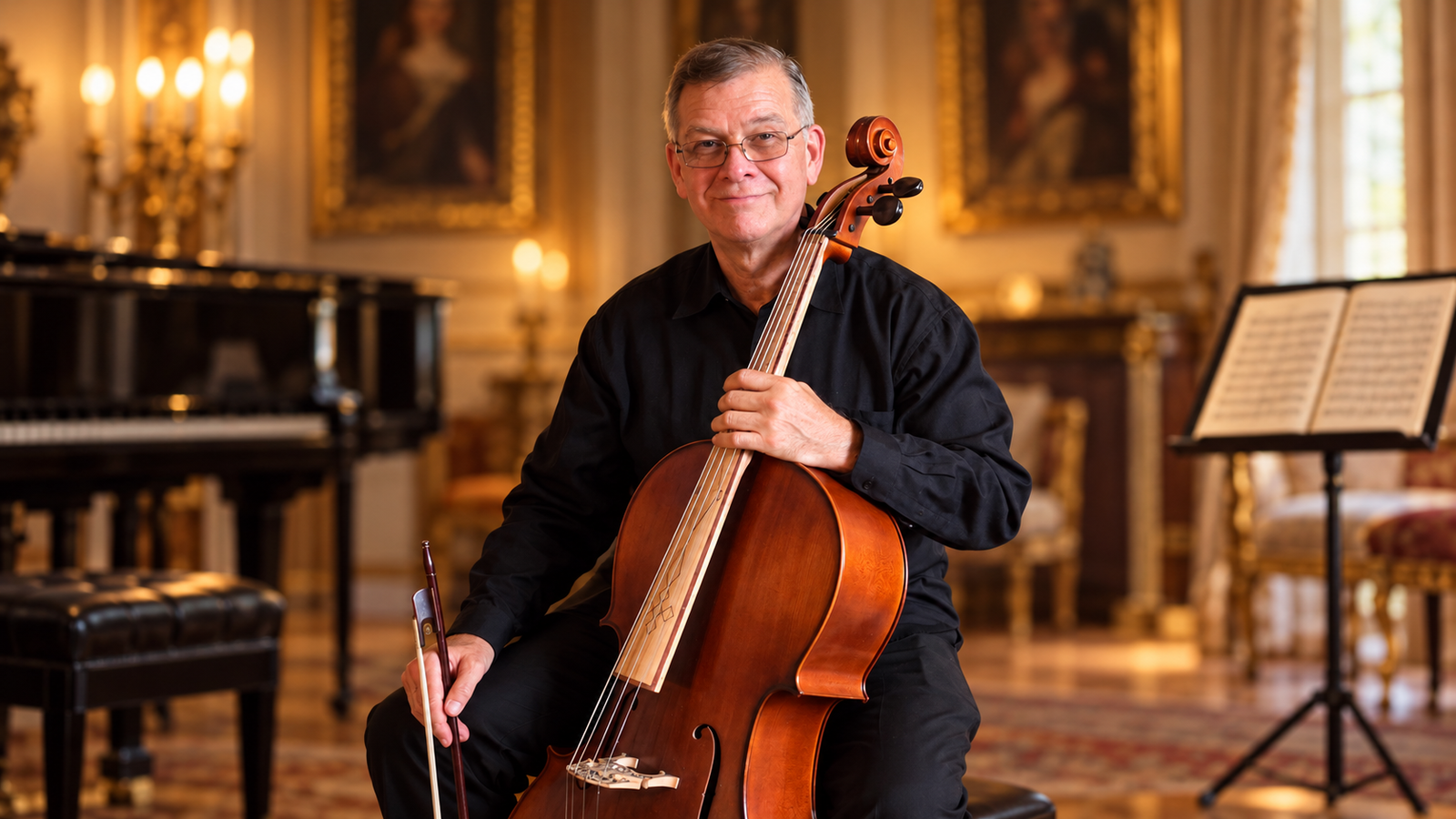Siegfried avec son violoncelle